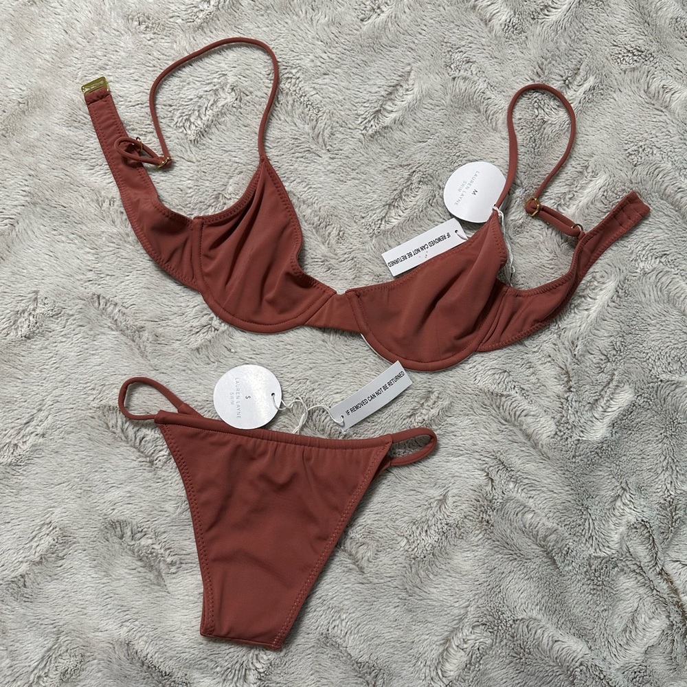 NWT Lauren Layne Swim M Top S Bottom